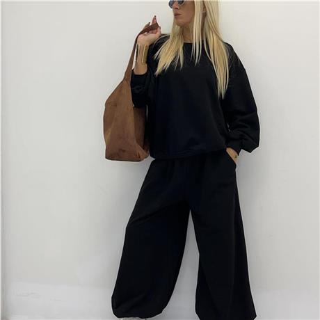 Completo in cotone garzato over MY STYLE